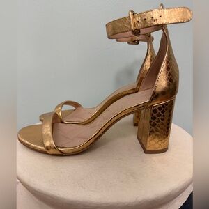 Kurt Geiger Gold Textured Heels